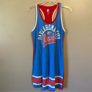 NBA Oklahoma City Thunder mini tank dress Large cotton blend gameday